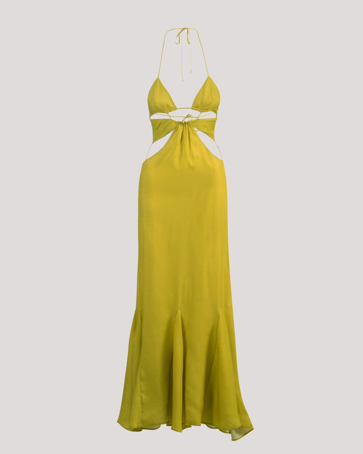 GREEN CUT OUT MAXI DRESS