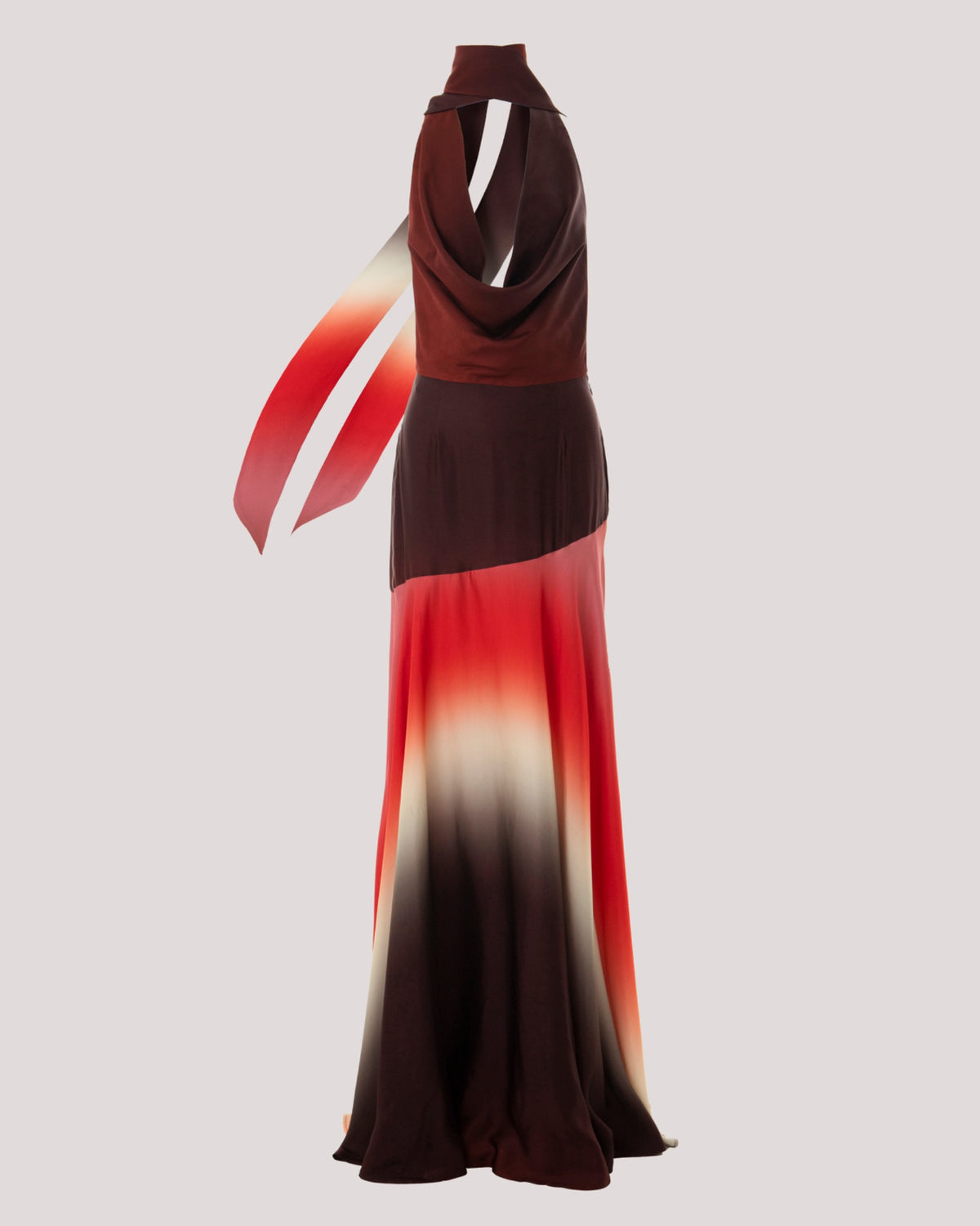 OMBRE MAXI DRESS WITH DRAPED NECKLINE 
DEWI IN FARASHA